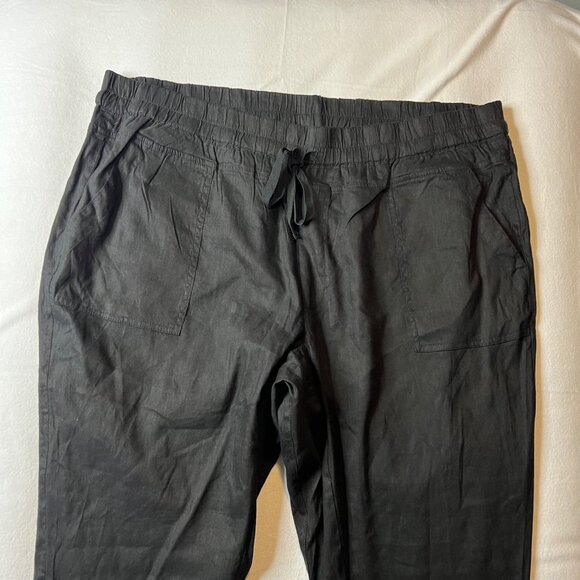 Kut From The Kloth Women's 2X Pull On Crop Pant Linen Rayon NWOT - Picture 4 of 8